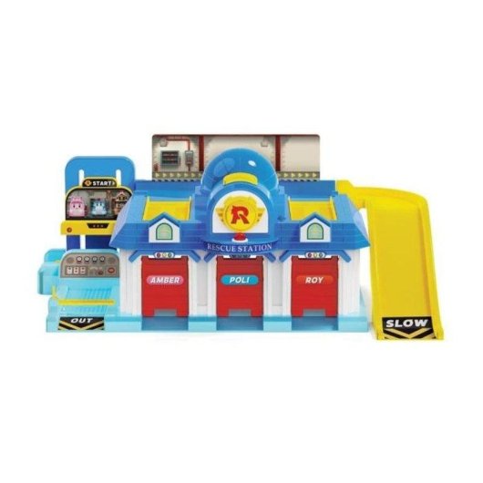 Garage Playset Silverlit Robocar Poli HQ Le QG avec ascenseur