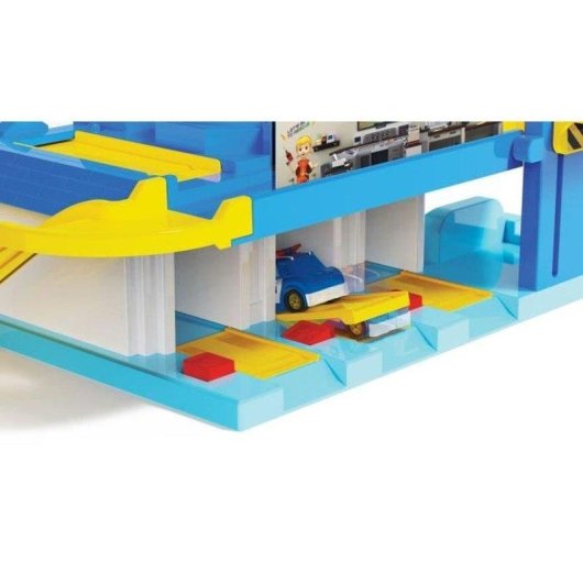 Garage Playset Silverlit Robocar Poli HQ Le QG avec ascenseur