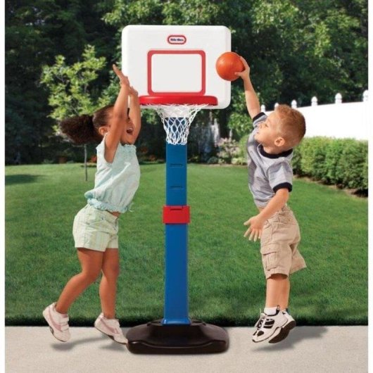 Aro da basket Little Tikes per bambini regolabile con pallone junior