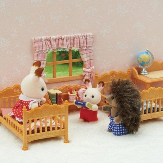 Jeu Sylvanian Families 5338 Chambre enfant avec lits et bureau