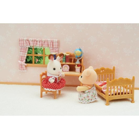 Jeu Sylvanian Families 5338 Chambre enfant avec lits et bureau