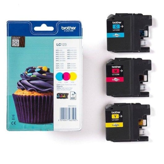 Cartuchos de tinta Brother LC123RBWBP Pack Multicolor CMY Pigmentado
