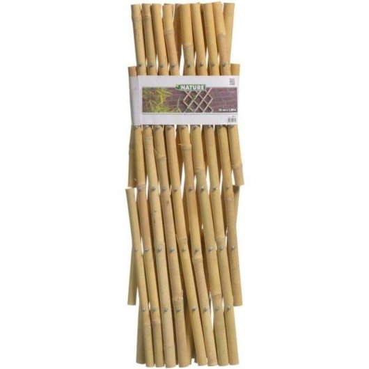 Enrejado Nature extensible de bambú 45 x 180 cm natural