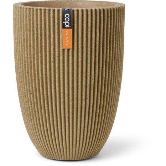 Macetero Capi Europe Groove Elegant Low Beige 46 x 58 cm