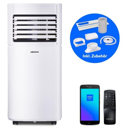 Climatiseur Mobile MEDION LIFE P901 2,64 kW Classe A avec Télécommande