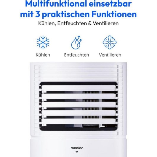 Climatiseur Mobile MEDION LIFE P901 2,64 kW Classe A avec Télécommande