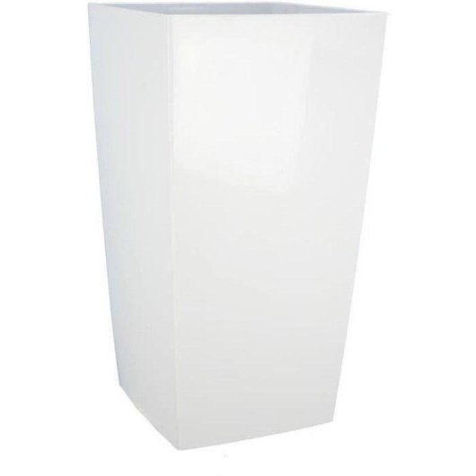 Macetero Riviera Nuance Blanco Cuadrado 38 x 38 x 69 cm