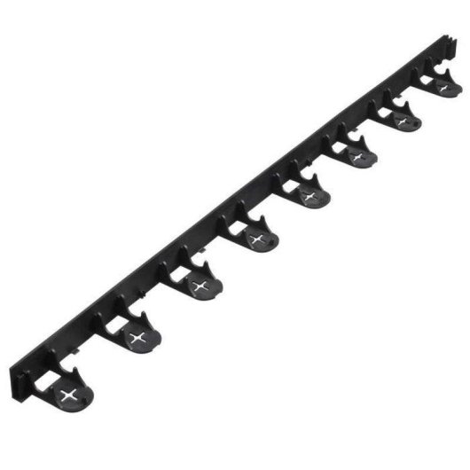 Bordura de Jardim Nature Reciclada Preta Set de 4 segmentos 100x4,5 cm