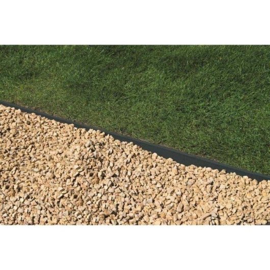 Tira Borda Nature Borderfix PVC Reciclado Negro 14 cm x 15 m