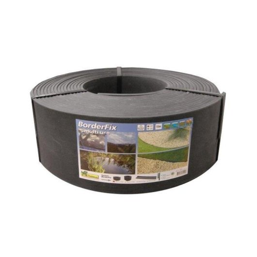 Tira Borda Nature Borderfix PVC Reciclado Negro 14 cm x 15 m
