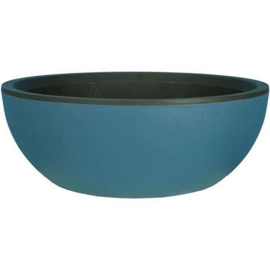Macetero Riviera Redondo Efecto Granito Azul 40 cm 12 L