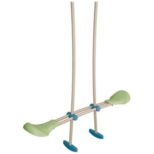 Portique ALEO Trigano Optima 2 Bois avec Toboggan bleu 2,22 m