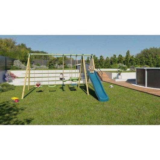 Portique Kahuna 2 Aleo Trigano Tobogan 2,22 m