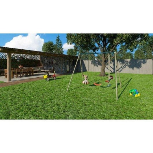 Portique balancoire Ava 3 agress Aleo TRIGANO