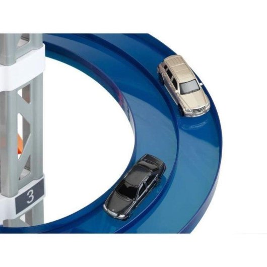 Garaje de juguete Klein Mercedes-Benz de 5 niveles con ascensor y pistas reversibles