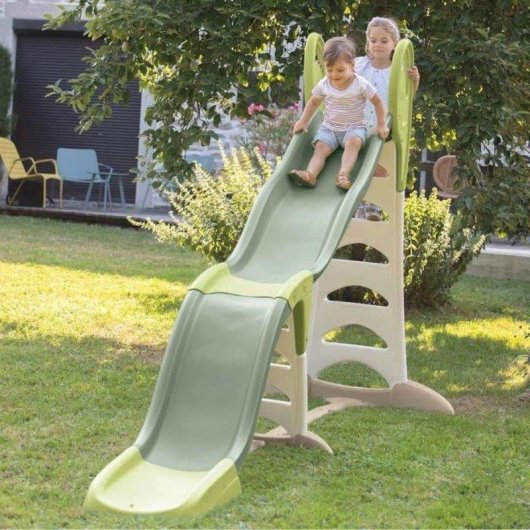 Toboggan exterieur 2 en 1 Smoby Life Triple Ondes