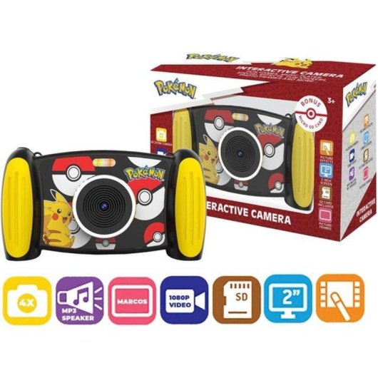 Cámara Infantil Kids Licensing Pokémon Pikachu 5MP 1080p Zoom 4x