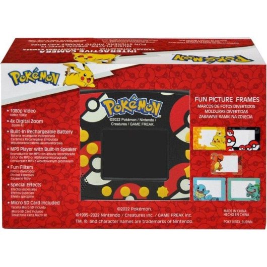 Cámara Infantil Kids Licensing Pokémon Pikachu 5MP 1080p Zoom 4x