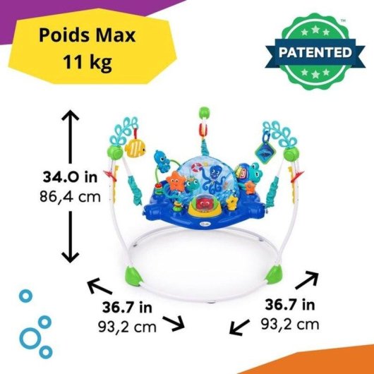 Saltador-Andador Baby Einstein Neptune Ocean Discovery 360 degree