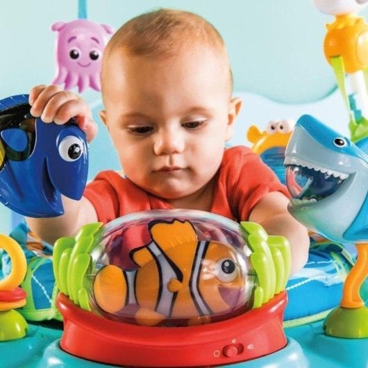 Aire de Juego con Rebote Disney Baby Nemo Asiento Giratorio 360°