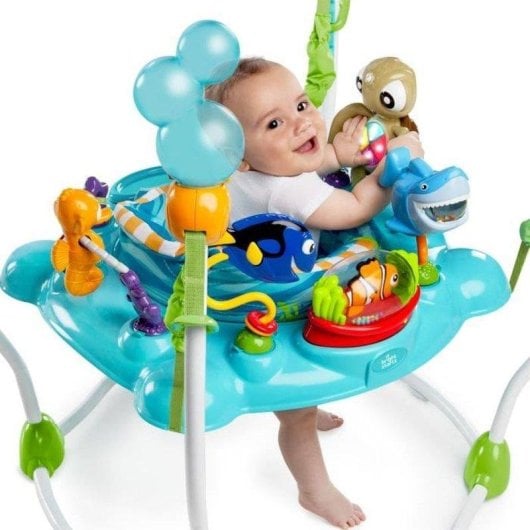 Aire de Juego con Rebote Disney Baby Nemo Asiento Giratorio 360°