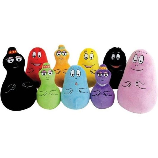 Set de peluches Jemini Barbapapa 9 Piezas 15 cm Caja Autobús