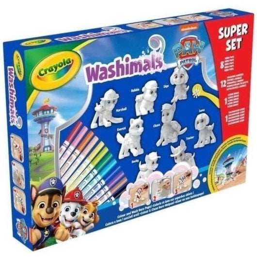 Crayola Washimals Pat'patrouille Super Set 8 Tiere