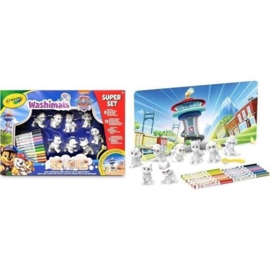 Crayola Washimals Pat'patrouille Super Set 8 Tiere