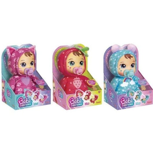 Peluche Lina La Fraise Cabrioles Lansay mit Schnuller