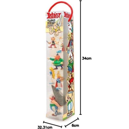 Tub Plastoy Asterix - 7 Figuras Alde Gaul