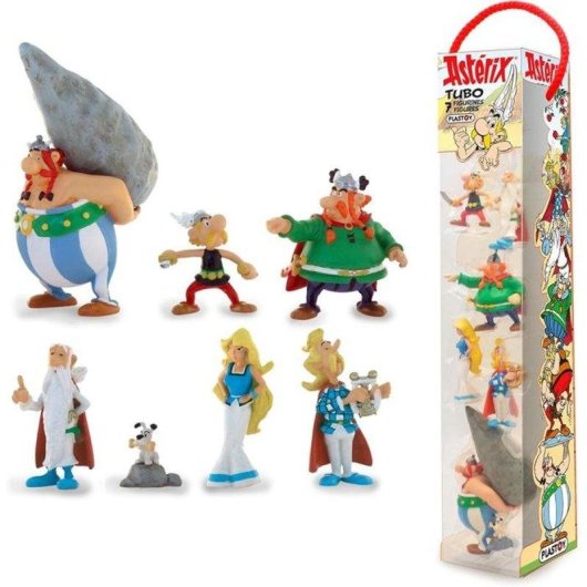 Tub Plastoy Asterix - 7 Figuras Alde Gaul