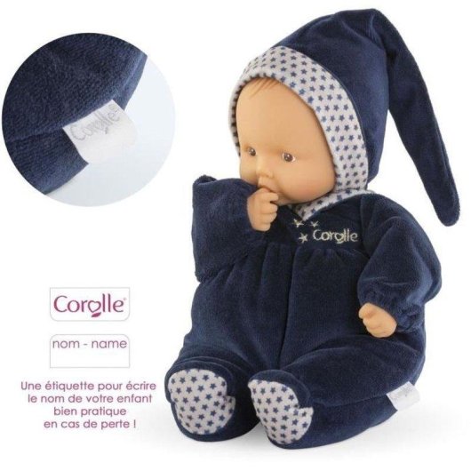 Muñeca de peluche Corolle Babipouce Marine aroma a vainilla 28 cm