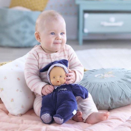 Muñeca de peluche Corolle Babipouce Marine aroma a vainilla 28 cm