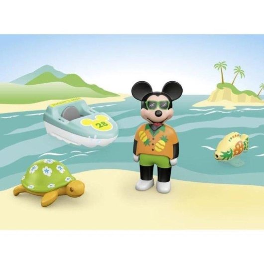 Conjunto de Figuras Playmobil 71707 Barco Aqua Flutuante Mickey