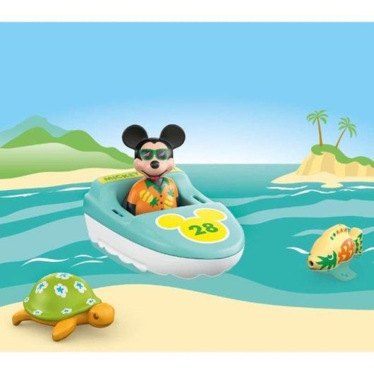 Conjunto de Figuras Playmobil 71707 Barco Aqua Flutuante Mickey