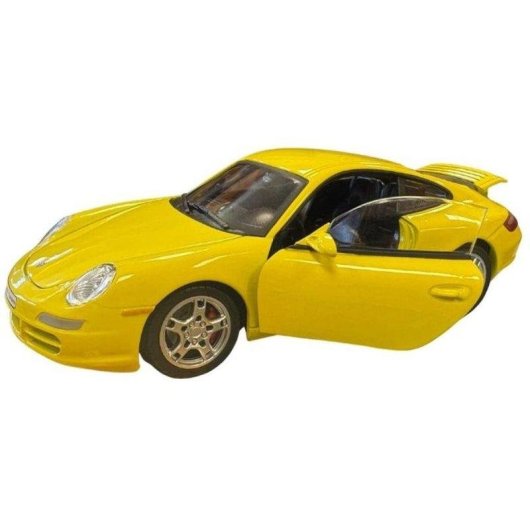 Modelo em escala Caravan Porsche 911 Carrera S Coupé Amarelo 1:24