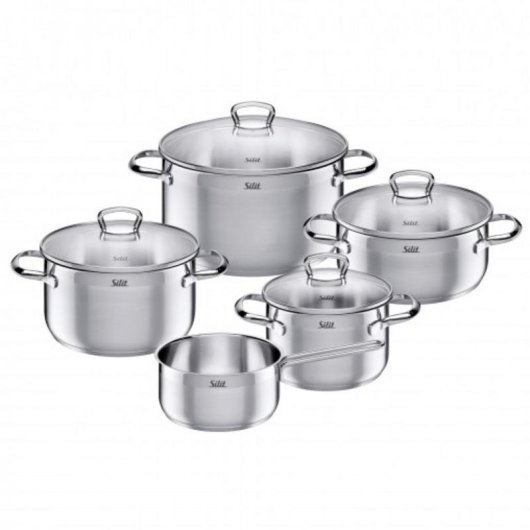 Ensemble Silit Toskana 5 pièces inox induction