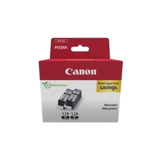Cartouche d'encre originale Canon PGI-520BK pack double
