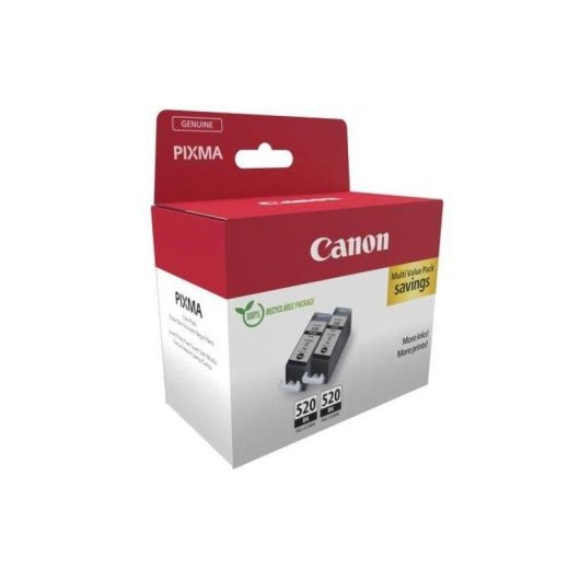 Cartouche d'encre originale Canon PGI-520BK pack double