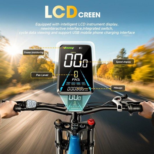 Vélo électrique Puluma PE86 500W 48V 20Ah 26'' 40 km/h 70 km autonomie
