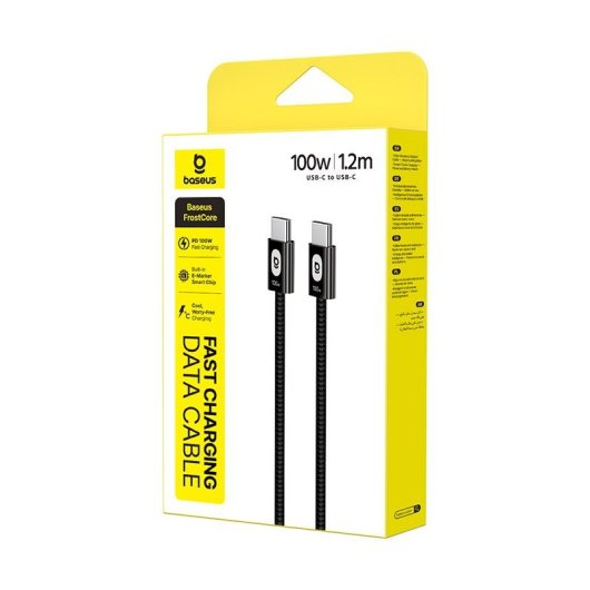 Cable USB-C Baseus FrostCore 100W 1,2 m Noir
