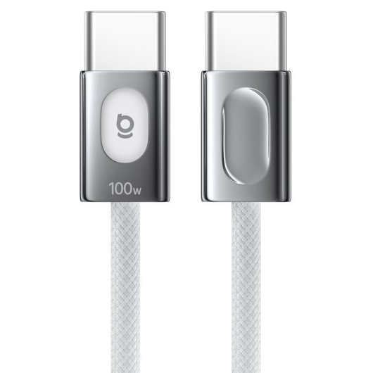 Cable USB-C Baseus FrostCore 2 m 100 W Blanc Moon