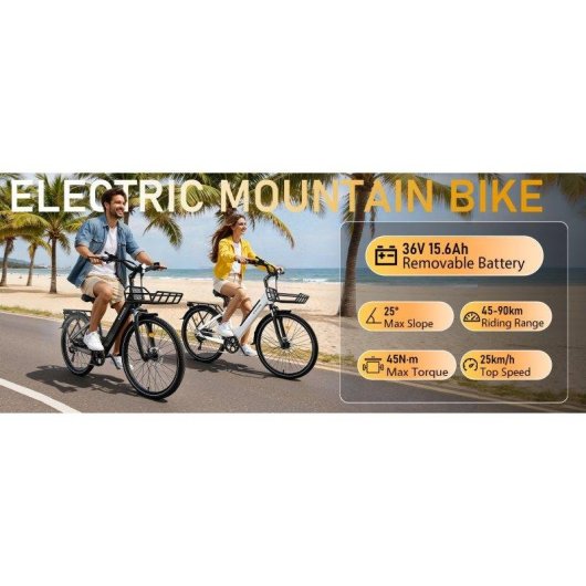Velo electrique E-Bycco V1 Moteur 500 W Batterie 36 V 15,6 Ah
