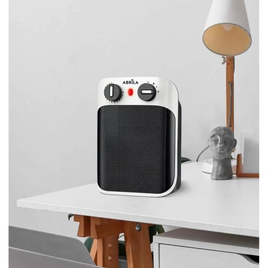 Chauffage Thermoventilateur Fabrilamp Libia 1800W blanc noir
