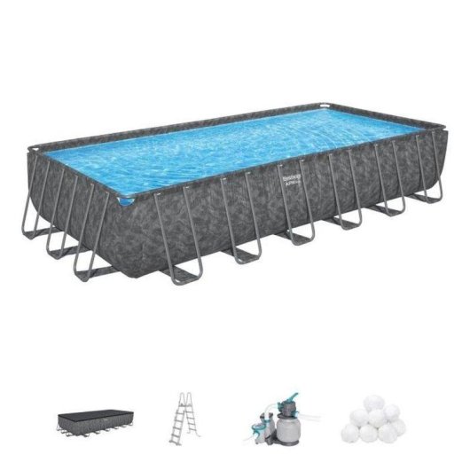 Piscine Bestway APX 365 Rectangulaire avec filtre sable