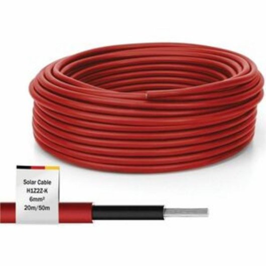 Câble Digitus DK-SCIC6R-0500 50m 6mm2 Rouge 1500V CC XLPO