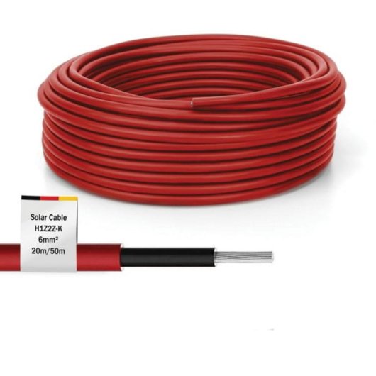 Câble Digitus DK-SCIC6R-0500 50m 6mm2 Rouge 1500V CC XLPO
