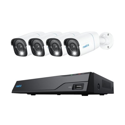 Câmara de vigilância Reolink NVS8-8MB4 4K Visão Noturna Interior e Exterior Áudio Bidirecional