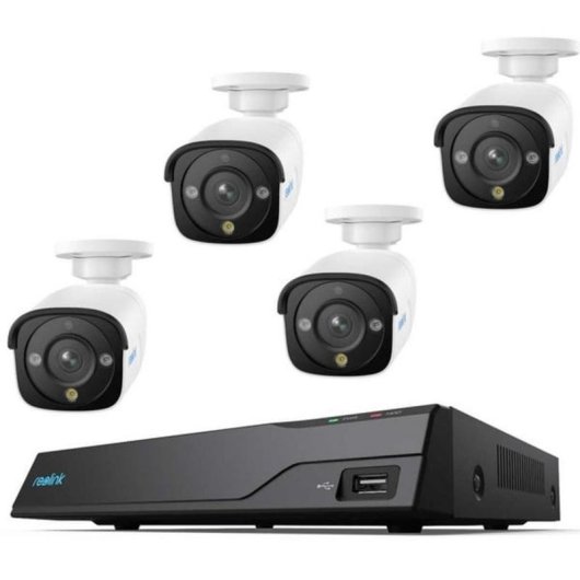 Câmara de vigilância Reolink NVS8-8MB4 4K Visão Noturna Interior e Exterior Áudio Bidirecional
