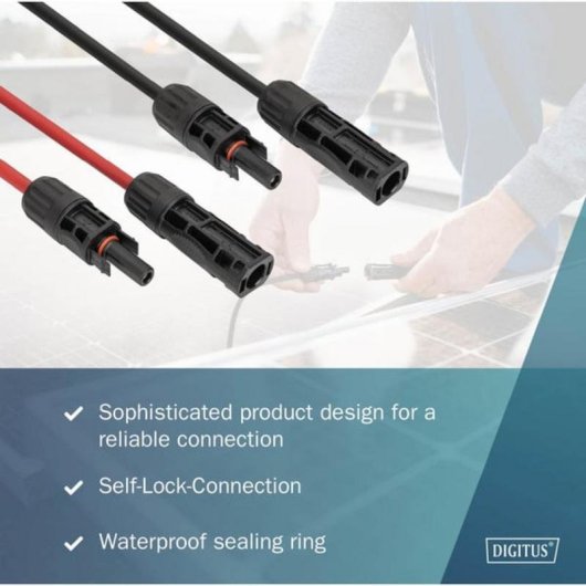 Cabo Solar Digitus DK-SCEC66-0030 MC4 6 mm² 3 m Plug and Play
